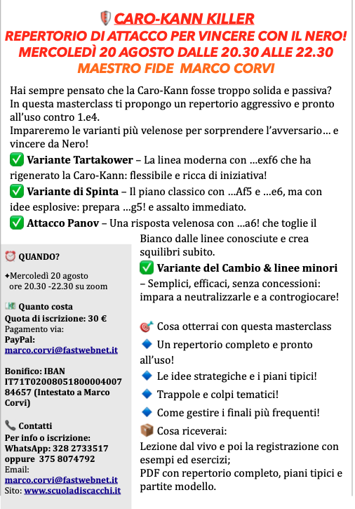  - Scuola di scacchi 